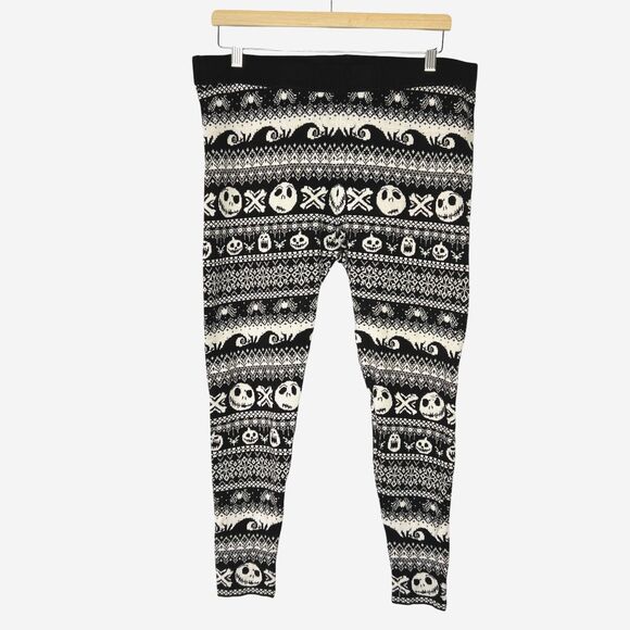 Disney Nightmare Before Christmas Knit Leggings Torrid Size 2 2x 18-20 33Wx24.5” - Picture 1 of 12